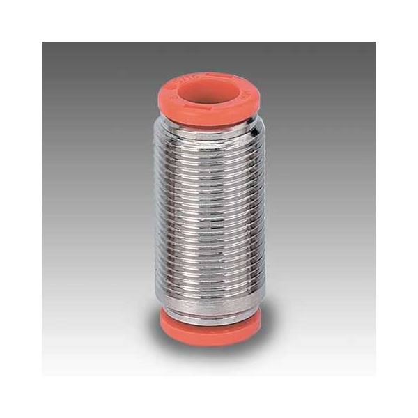 Straight push-in connector RL3, tube 6 mm, brass
