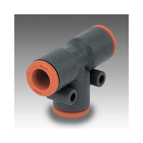 Push-in tee RL22, tube 8 mm, technopolymer