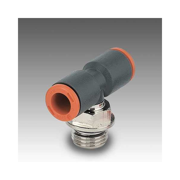 Push-in tee RL35, tube 4 mm × thread 1/8", technopolymer