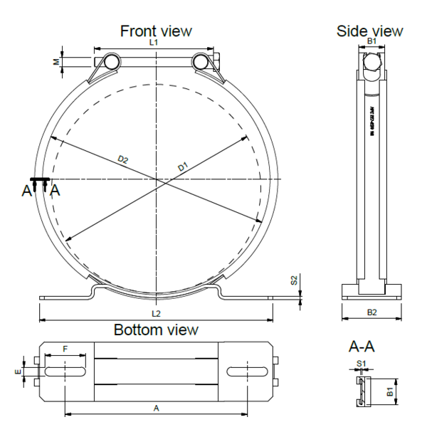SERVI LIGHT Servi Clamp for accumulator, Ø209-222mm,