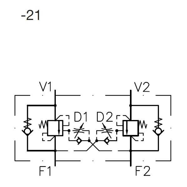 In-line valve LHK 22G 21 250/250