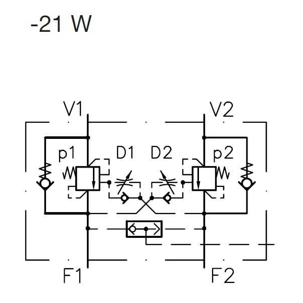 In-line valve LHK 33G 21W 250/250