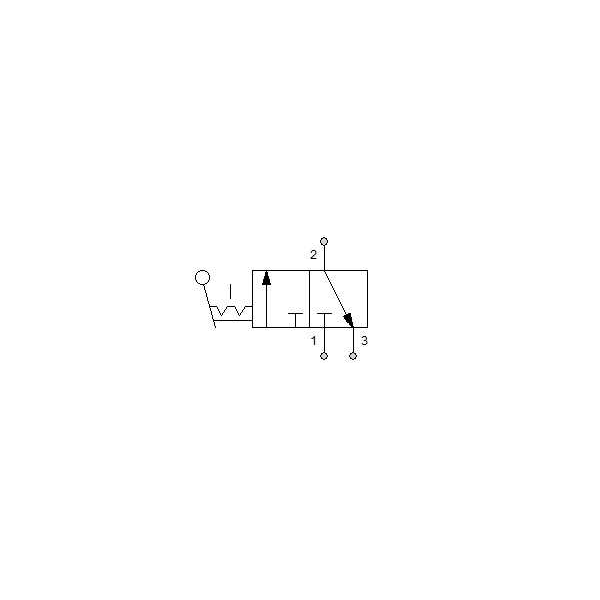 Manual directional valve Series 70 3/2 1/8"