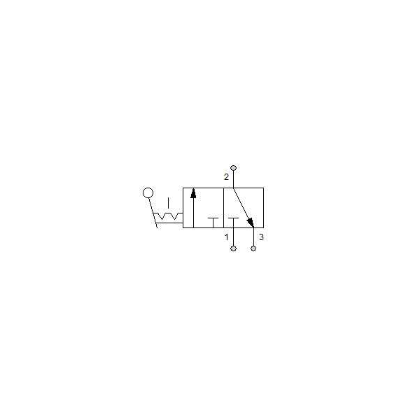 Manual directional valve Series 70 3/2 1/8"