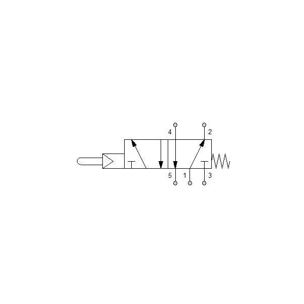 Manual directional valve Series 70 5/2 1/8"