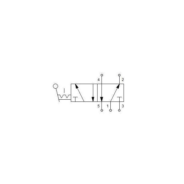Manual directional valve Series 70 5/2 1/8"