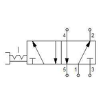 Manual directional valve Series 70 5/2 1/8"