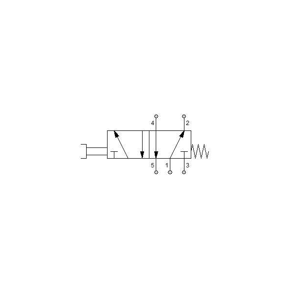 Manual directional valve Series 70 5/2 1/8"