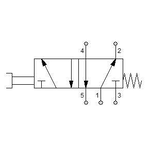 Manual directional valve Series 70 5/2 1/8"