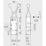 Manual directional valve Series 70 5/2 1/8"
