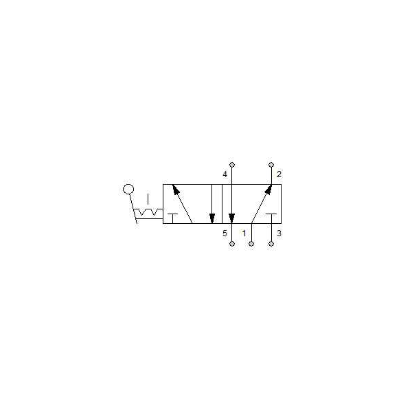Manual directional valve Series 70 5/2 1/8"