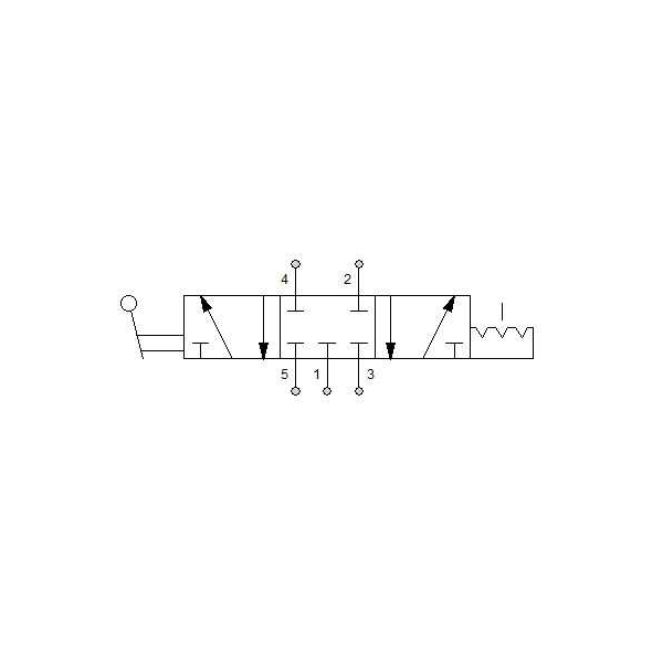 Manual directional valve Series 70 5/3 1/8"