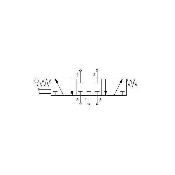 Manual directional valve Series 70 5/3 1/8"