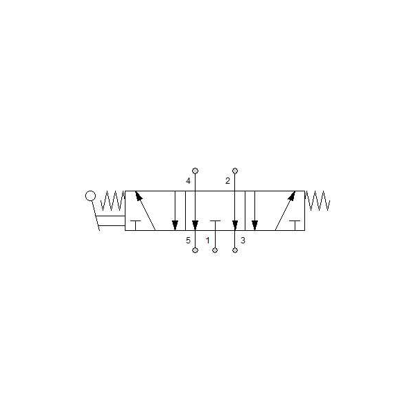 Manual directional valve Series 70 5/3 1/8"