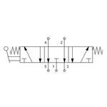 Manual directional valve Series 70 5/3 1/8"