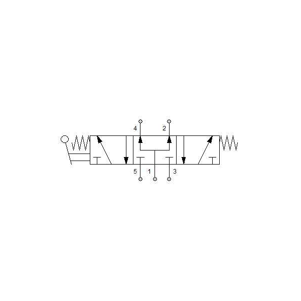 Manual directional valve Series 70 5/3 1/8"