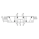 Manual directional valve Series 70 5/3 1/8"