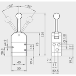 Manual directional valve Series 70 dobbelt 3/2 1/8"