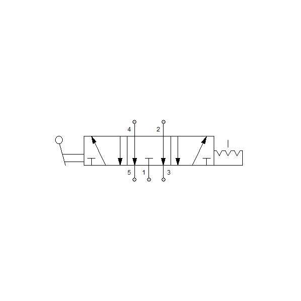 Manual directional valve Series 70 dobbelt 3/2 1/8"