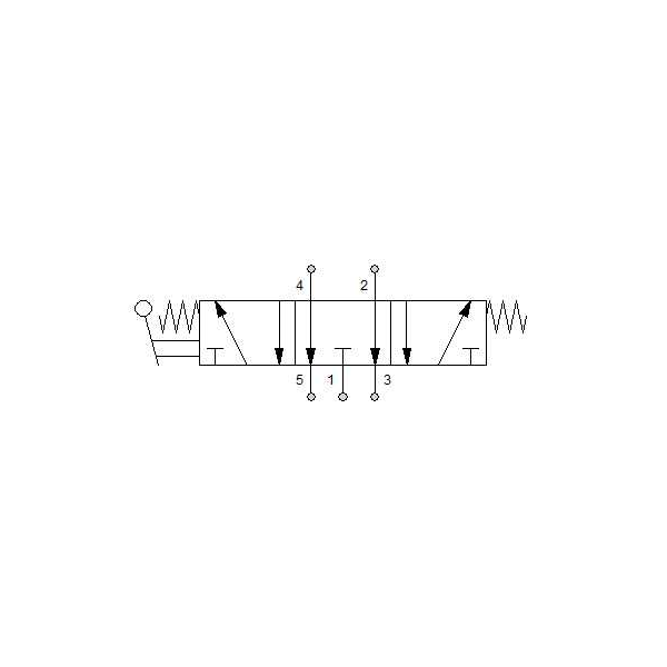 Manual directional valve Series 70 dobbelt 3/2 1/8"