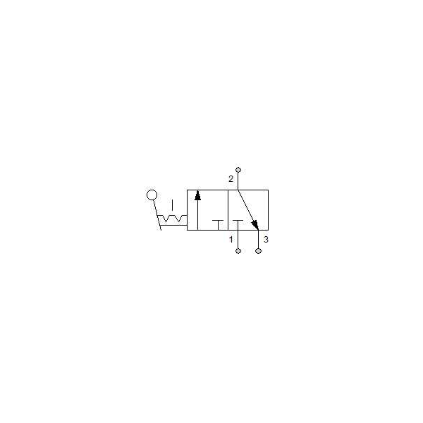 Manual directional valve Series 70 3/2 1/4"