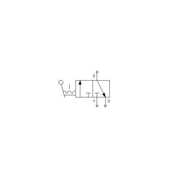 Manual directional valve Series 70 3/2 1/4"