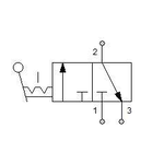 Manual directional valve Series 70 3/2 1/4"