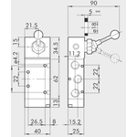 Manual directional valve Series 70 5/2 1/4"