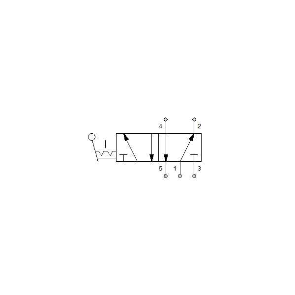 Manual directional valve Series 70 5/2 1/4"