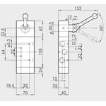Manual directional valve Series 70 5/2 1/2"