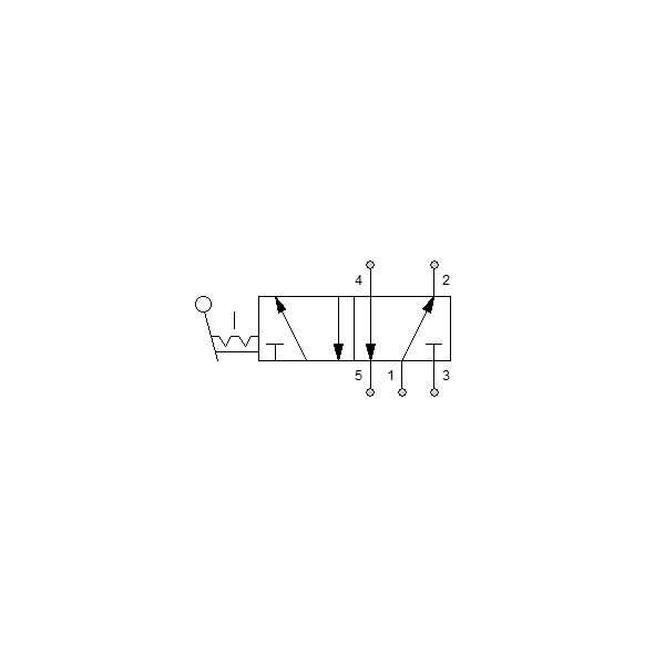 Manual directional valve Series 70 5/2 1/2"