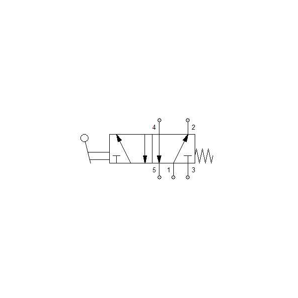 Manual directional valve Series 70 5/2 1/2"