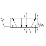 Manual directional valve Series 70 5/2 1/2"