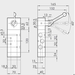 Manual directional valve Series 70 5/3 1/2"