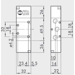 Pneumatically actuated directional valve Series 70 5/2 1/8"