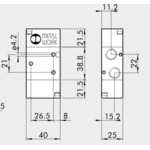 Pneumatically actuated directional valve Series 70 3/2 1/4"