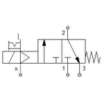 Solenoid valve Series 70 pilot assisted (SE) 3/2 1/8"