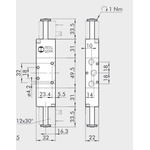 Solenoid valve Series 70 direct acting (SO) 5/2 1/8"