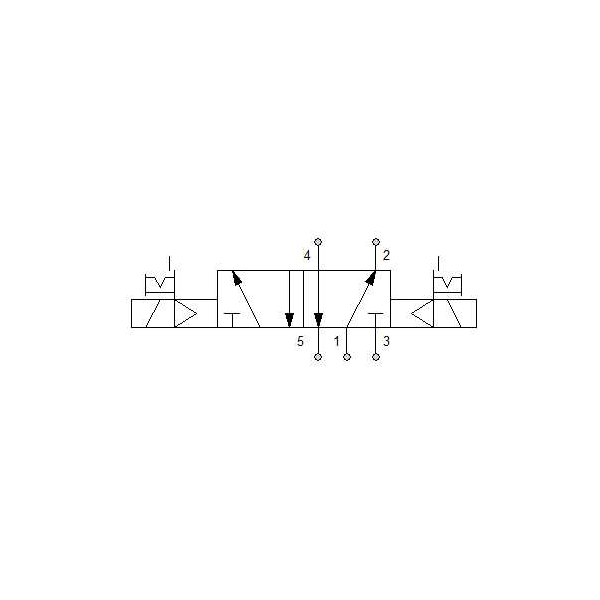 Solenoid valve Series 70 direct acting (SO) 5/2 1/8"