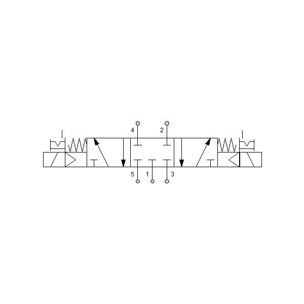 Solenoid valve Series 70 direct acting (SO) 5/3 1/8"