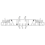 Solenoid valve Series 70 direct acting (SO) 5/3 1/8"