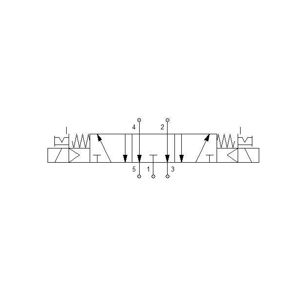 Solenoid valve Series 70 direct acting (SO) 5/3 1/8"