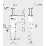 Solenoid valve Series 70 pilot assisted (SE) 3/2 1/4"