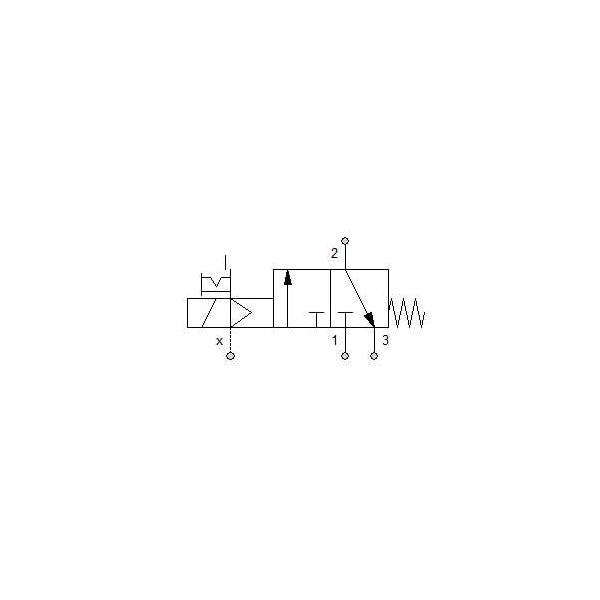 Solenoid valve Series 70 pilot assisted (SE) 3/2 1/4"