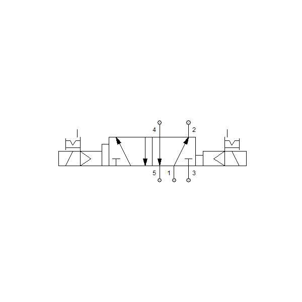 Solenoid valve Series 70 direct acting (SO) 5/2 1/4"