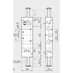 Solenoid valve Series 70 direct acting (SO) 5/3 1/4"