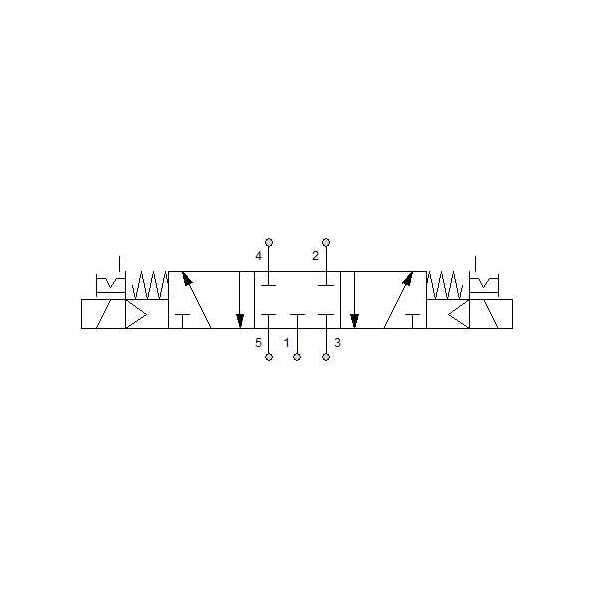 Solenoid valve Series 70 direct acting (SO) 5/3 1/4"