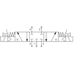 Solenoid valve Series 70 direct acting (SO) 5/3 1/4"