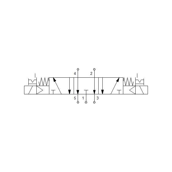 Solenoid valve Series 70 direct acting (SO) 5/3 1/4"