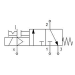 Solenoid valve Series 70 pilot assisted (SE) 3/2 1/2"